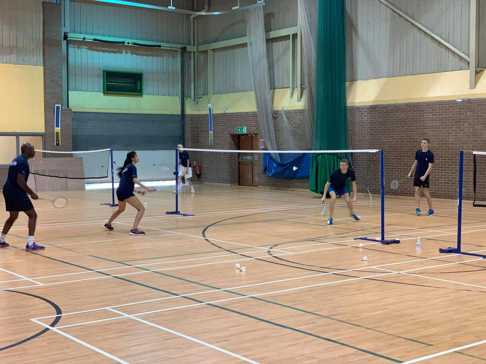 Junior players in action
